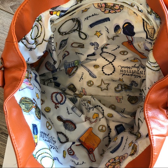 Jaye Hersh Hollywood Intuition Orange Handbag Purse - Picture 3 of 14